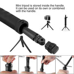Gậy tự sướng gập ba chiều PULUZ kiêm chân máy mở rộng cho GoPro, Insta360 ONE R, DJI Osmo Action và các máy quay hành động khác, Chiều dài: 20-58cm, Chiều dài: 20-58cm