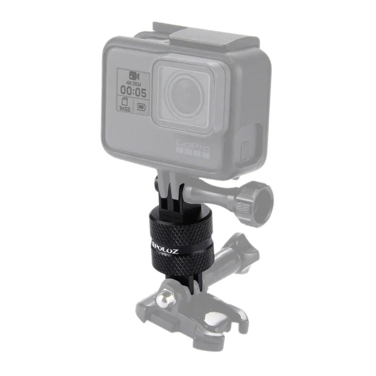 Bộ chuyển đổi xoay 360 độ CNC PULUZ cho chân máy, cần mở rộng chân máy cho GoPro, Insta360, DJI và các máy quay hành động khác, Bộ chuyển đổi mở rộng