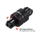 Bộ chuyển đổi xoay 360 độ CNC PULUZ cho chân máy, cần mở rộng chân máy cho GoPro, Insta360, DJI và các máy quay hành động khác, Bộ chuyển đổi mở rộng