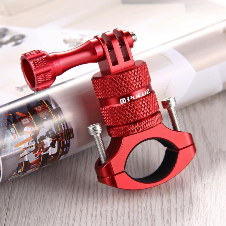 Giá đỡ tay lái xe đạp bằng nhôm xoay 360 độ PULUZ kèm ốc vít cho GoPro, Insta360, DJI và các camera hành động khác, Hàng Trung Quốc (Đỏ), Hàng Trung Quốc (Xanh), Giá đỡ tay lái 1