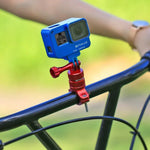 Giá đỡ tay lái xe đạp bằng nhôm xoay 360 độ PULUZ kèm ốc vít cho GoPro, Insta360, DJI và các camera hành động khác, Hàng Trung Quốc (Đỏ), Hàng Trung Quốc (Xanh), Giá đỡ tay lái 1