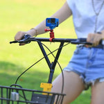 Giá đỡ tay lái xe đạp bằng nhôm xoay 360 độ PULUZ kèm ốc vít cho GoPro, Insta360, DJI và các camera hành động khác, Hàng Trung Quốc (Đỏ), Hàng Trung Quốc (Xanh), Giá đỡ tay lái 1