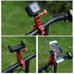 Giá đỡ tay lái xe đạp bằng nhôm xoay 360 độ PULUZ kèm ốc vít cho GoPro, Insta360, DJI và các camera hành động khác, Hàng Trung Quốc (Đỏ), Hàng Trung Quốc (Xanh), Giá đỡ tay lái 1