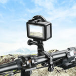 Giá đỡ tay lái xe đạp bằng nhôm xoay 360 độ PULUZ kèm ốc vít cho GoPro, Insta360, DJI và các camera hành động khác, Giá đỡ tay lái 2