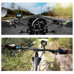 Giá đỡ tay lái xe đạp bằng nhôm xoay 360 độ PULUZ kèm ốc vít cho GoPro, Insta360, DJI và các camera hành động khác, Giá đỡ tay lái 2