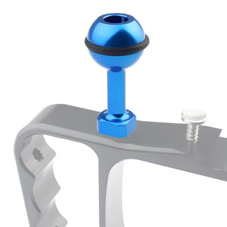 Giá đỡ adapter bi nhôm ốc 1/4 inch PULUZ cho GoPro, Insta360, DJI và các camera hành động khác, Đường kính: 2,5cm, ốc 1/4 inch (Đen), ốc 1/4 inch (Xanh dương)