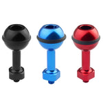 Giá đỡ adapter bi nhôm ốc 1/4 inch PULUZ cho GoPro, Insta360, DJI và các camera hành động khác, Đường kính: 2,5cm, ốc 1/4 inch (Đen), ốc 1/4 inch (Xanh dương)