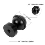 PULUZ Adapter Gắn Đầu Bi Nhôm CNC cho GoPro, Insta360, DJI và Các Máy Ảnh Hành Động Khác, Đường Kính: 2.5cm, Nhôm CNC (Màu Đen)