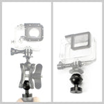 PULUZ Adapter Gắn Đầu Bi Nhôm CNC cho GoPro, Insta360, DJI và Các Máy Ảnh Hành Động Khác, Đường Kính: 2.5cm, Nhôm CNC (Màu Đen)