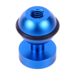PULUZ Adapter Gắn Đầu Bi Nhôm CNC cho GoPro, Insta360, DJI và Các Máy Ảnh Hành Động Khác, Đường Kính: 2.5cm, Nhôm CNC (Màu Đen)