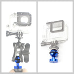 PULUZ Adapter Gắn Đầu Bi Nhôm CNC cho GoPro, Insta360, DJI và Các Máy Ảnh Hành Động Khác, Đường Kính: 2.5cm, Nhôm CNC (Màu Đen)