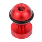 PULUZ Adapter Gắn Đầu Bi Nhôm CNC cho GoPro, Insta360, DJI và Các Máy Ảnh Hành Động Khác, Đường Kính: 2.5cm, Nhôm CNC (Màu Đen)