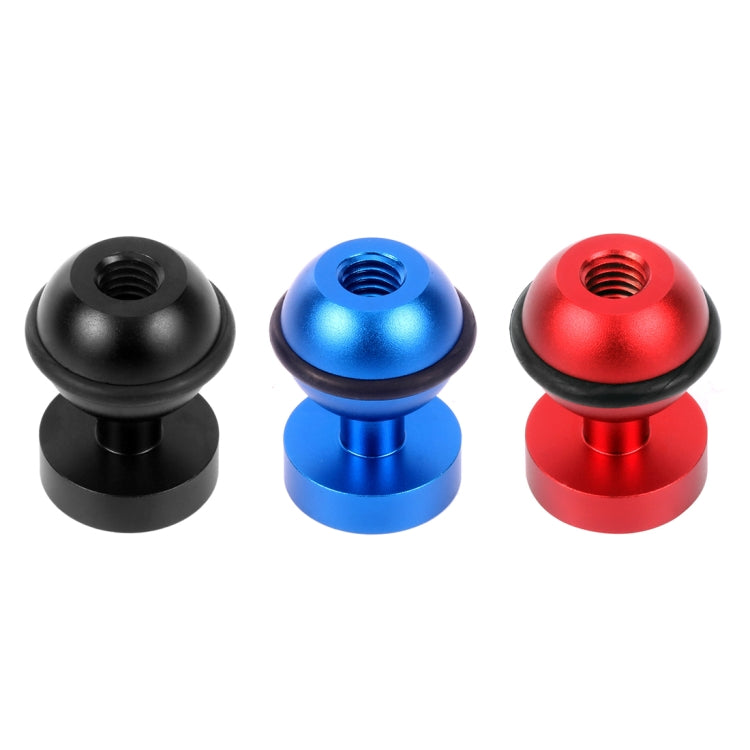 PULUZ Adapter Gắn Đầu Bi Nhôm CNC cho GoPro, Insta360, DJI và Các Máy Ảnh Hành Động Khác, Đường Kính: 2.5cm, Nhôm CNC (Màu Đen)