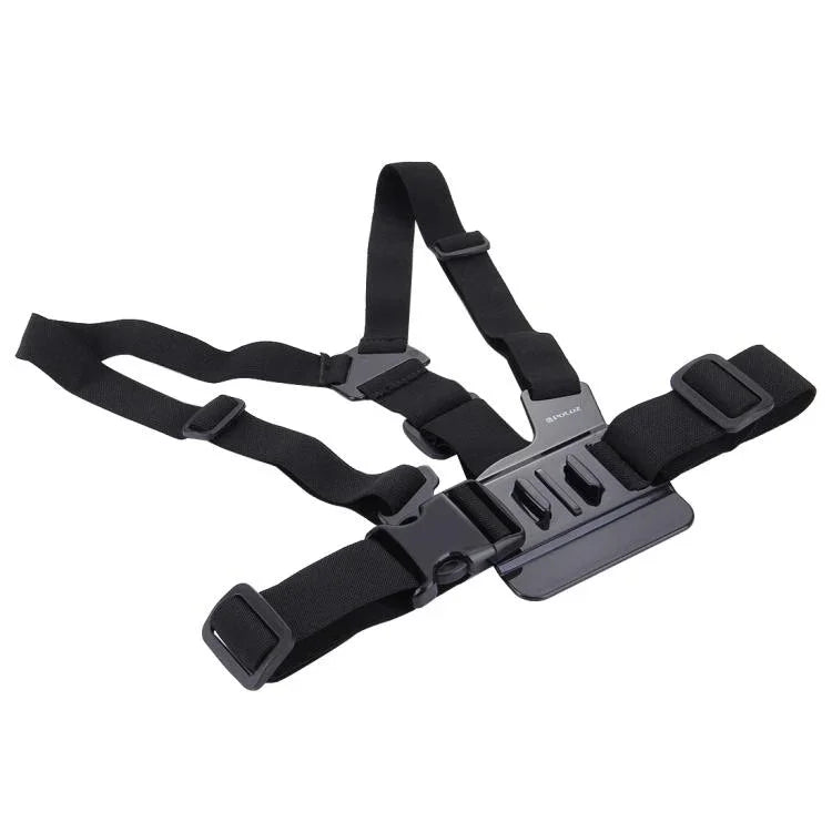 Dây Đeo Ngực Gắn Thân Máy Điều Chỉnh Được PULUZ Kèm Móc J & Vít Dài Cho GoPro, Insta360, DJI và Các Máy Quay Hành Động Khác, Dây Đeo Ngực