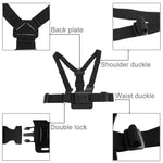 Dây Đeo Ngực Gắn Thân Máy Điều Chỉnh Được PULUZ Kèm Móc J & Vít Dài Cho GoPro, Insta360, DJI và Các Máy Quay Hành Động Khác, Dây Đeo Ngực