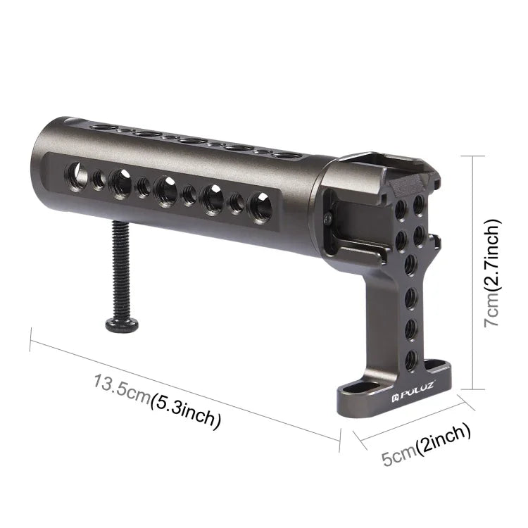 Tay Cầm Trên Bộ Ổn Định Video Cầm Tay PULUZ Kèm 3 Giá Đỡ Giày Lạnh Cho Khung Máy Ảnh, Cho Tay Cầm Trên Khung Máy Ảnh
