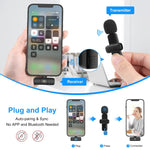 Micro không dây cài áo giảm tiếng ồn và vang cho thiết bị 8 chân, hỗ trợ sạc điện thoại, micro không dây 8 chân