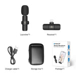 Micro không dây cài áo giảm tiếng ồn và vang cho thiết bị 8 chân, hỗ trợ sạc điện thoại, micro không dây 8 chân