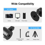 Adapter đầu bi chân máy kim loại ren trong 1/4 inch PULUZ có khóa núm, Ren trong 1/4 inch