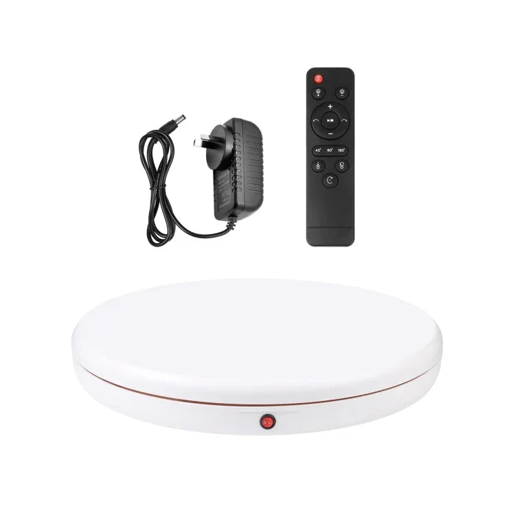 PULUZ Giá đỡ xoay điều khiển từ xa 45cm, màu trắng, tải trọng 100kg, 45cm tải 100kg màu trắng phích cắm AU, 45cm tải 100kg màu trắng phích cắm EU, 45cm tải 100kg màu trắng phích cắm UK, 45cm tải 100kg màu trắng phích cắm US