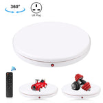 PULUZ Giá đỡ xoay điều khiển từ xa 45cm, màu trắng, tải trọng 100kg, 45cm tải 100kg màu trắng phích cắm AU, 45cm tải 100kg màu trắng phích cắm EU, 45cm tải 100kg màu trắng phích cắm UK, 45cm tải 100kg màu trắng phích cắm US