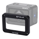 Bảo Vệ Ống Kính PULUZ Hợp Kim Nhôm Flame + Kính Cường Lực cho Sony RX0 / RX0 II, Kèm Vít và Tua Vít, Màu Đỏ Flame Mặt Trước