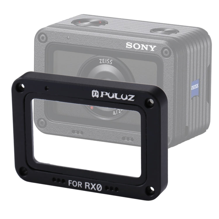 Bảo Vệ Ống Kính PULUZ Hợp Kim Nhôm Flame + Kính Cường Lực cho Sony RX0 / RX0 II, Kèm Vít và Tua Vít, Màu Đỏ Flame Mặt Trước