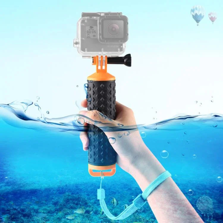 Tay cầm nổi PULUZ với dây đeo cho GoPro HERO10 Black / HERO9 Black / HERO8 Black / HERO7 /6 /5 /5 Session /4 Session /4 /3+ /3 /2 /1, Xiaoyi và các máy quay hành động khác, Tay cầm nổi