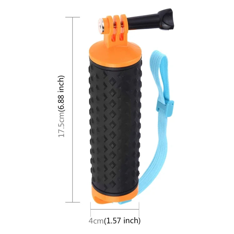 Tay cầm nổi PULUZ với dây đeo cho GoPro HERO10 Black / HERO9 Black / HERO8 Black / HERO7 /6 /5 /5 Session /4 Session /4 /3+ /3 /2 /1, Xiaoyi và các máy quay hành động khác, Tay cầm nổi