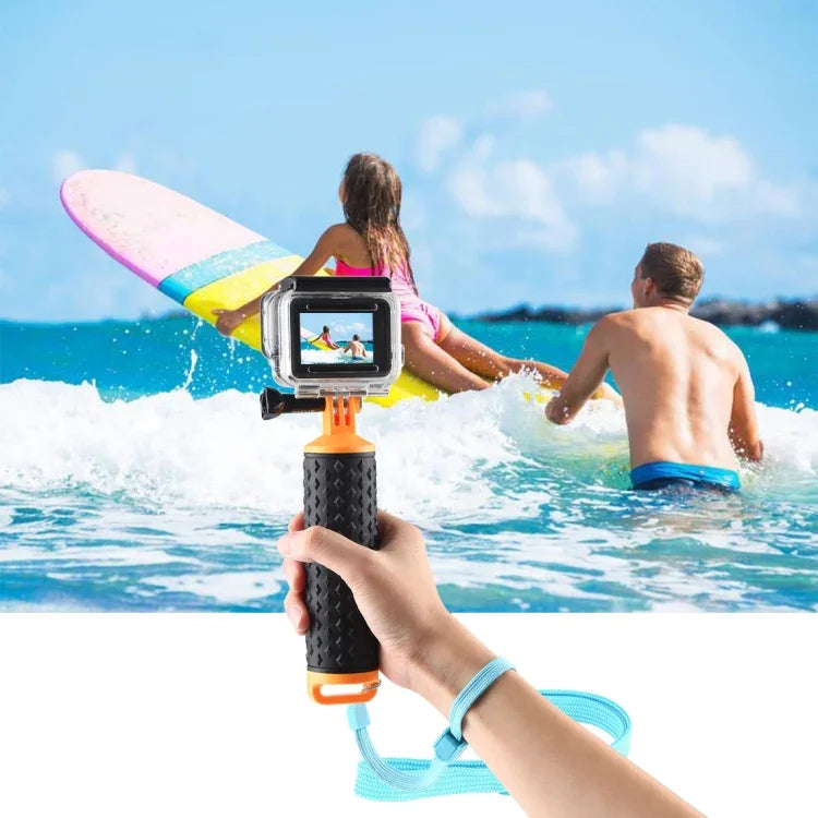 Tay cầm nổi PULUZ với dây đeo cho GoPro HERO10 Black / HERO9 Black / HERO8 Black / HERO7 /6 /5 /5 Session /4 Session /4 /3+ /3 /2 /1, Xiaoyi và các máy quay hành động khác, Tay cầm nổi