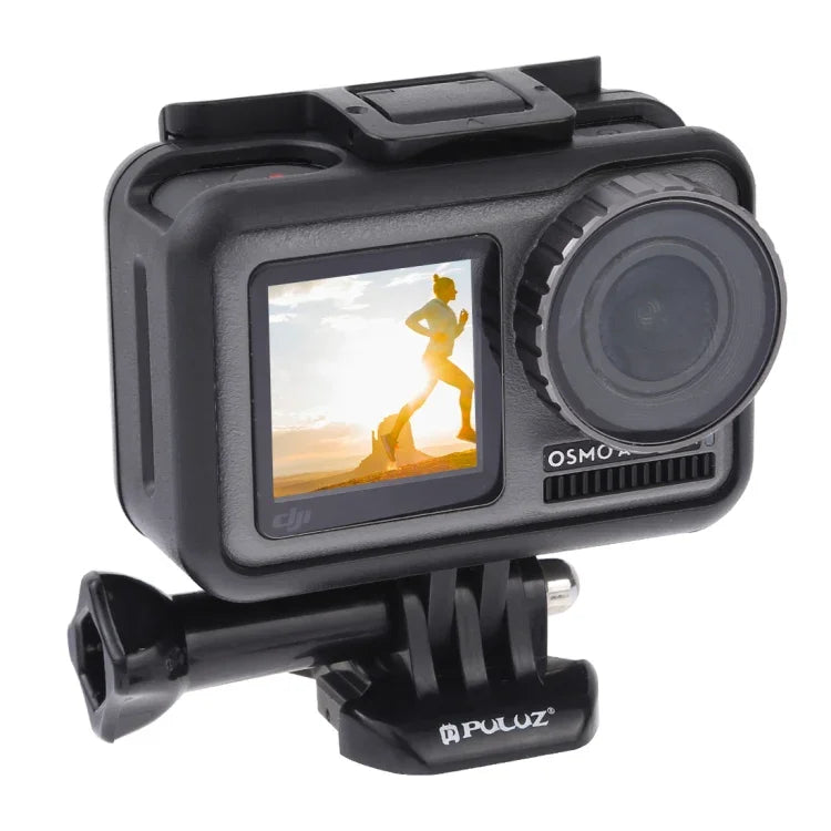 Khung viền tiêu chuẩn PULUZ bằng ABS bảo vệ cho DJI Osmo Action, kèm móc gài và ốc vít cơ bản, ABS