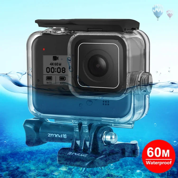 Vỏ chống nước lặn sâu 60m PULUZ cho GoPro HERO8 Black, Dành cho GoPro HERO8 Black