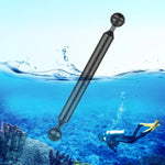 PULUZ Cánh tay nổi bằng sợi carbon 2 quả bóng 9 inch 23cm Đường kính 20.8mm, Đường kính bóng: 25mm, 9 inch Màu đen