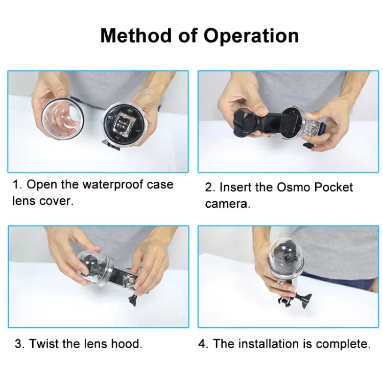 Vỏ chống nước lặn sâu 60m PULUZ cho DJI Osmo Pocket