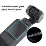 Kính cường lực 9H 2.5D bảo vệ ống kính + phim bảo vệ màn hình cho DJI OSMO Pocket Gimbal, Dành cho DJI OSMO Pocket