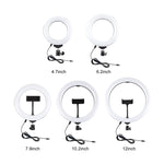 Đèn LED vòng selfie làm đẹp vlog chụp ảnh PULUZ 4,7 inch 12cm 3 chế độ điều chỉnh độ sáng với chân đế đầu bi, 4,7 inch có đầu bi