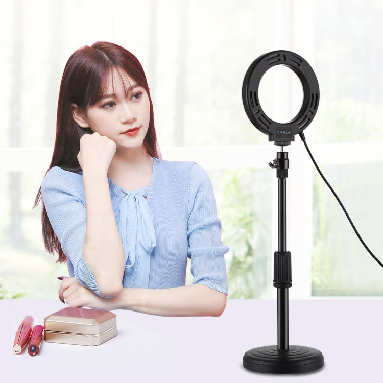 Đèn LED vòng selfie làm đẹp vlog chụp ảnh PULUZ 4,7 inch 12cm 3 chế độ điều chỉnh độ sáng với chân đế đầu bi, 4,7 inch có đầu bi