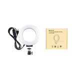 Đèn LED vòng selfie làm đẹp vlog chụp ảnh PULUZ 4,7 inch 12cm 3 chế độ điều chỉnh độ sáng với chân đế đầu bi, 4,7 inch có đầu bi
