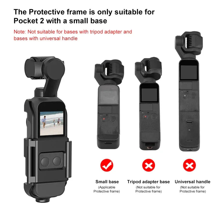 PULUZ Vỏ bảo vệ khung giá đỡ cho DJI OSMO Pocket / Pocket 2, Dành cho DJI OSMO Pocket