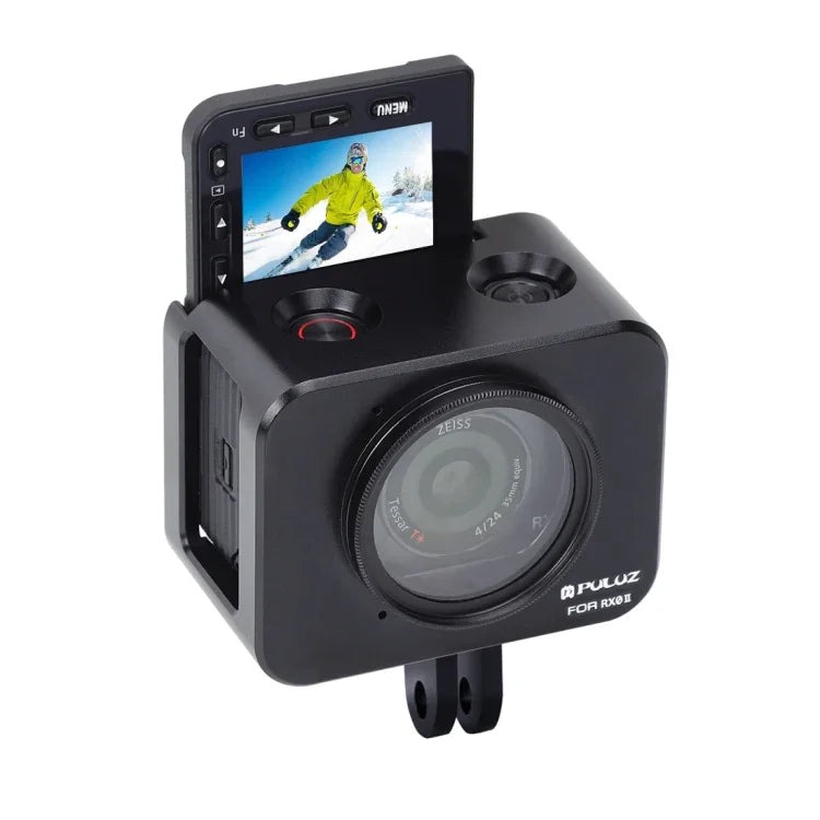 PULUZ Khung bảo vệ hợp kim nhôm + Kính lọc UV 37mm + Che nắng ống kính kèm ốc vít và tua vít cho Sony RX0 / RX0 II, Dành cho Sony RX0 II