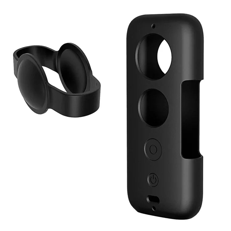 PULUZ Vỏ bảo vệ silicone có nắp ống kính cho Insta360 ONE X, Dành cho Insta360 ONE X(Đen), Dành cho Insta360 ONE X(Đỏ)