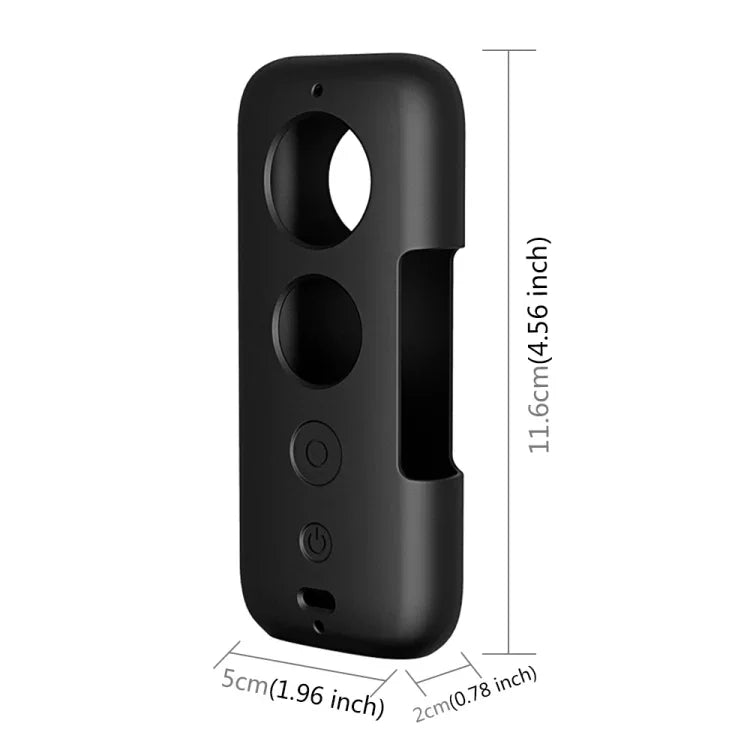 PULUZ Vỏ bảo vệ silicone có nắp ống kính cho Insta360 ONE X, Dành cho Insta360 ONE X(Đen), Dành cho Insta360 ONE X(Đỏ)