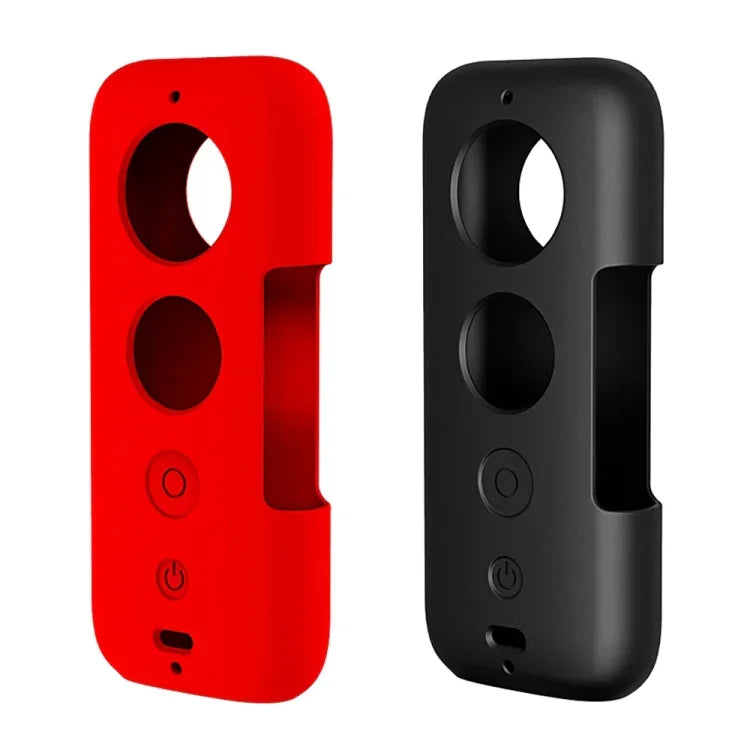 PULUZ Vỏ bảo vệ silicone có nắp ống kính cho Insta360 ONE X, Dành cho Insta360 ONE X(Đen), Dành cho Insta360 ONE X(Đỏ)