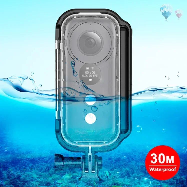 PULUZ Vỏ bảo vệ chống nước dưới nước 30m cho Insta360 ONE X, kèm khóa gắn cơ bản & ốc vít, Dành cho Insta360 ONE X