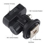 PULUZ Adapter gắn chân máy 1/4 inch ren vít Cold Shoe, Adapter gắn