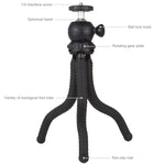PULUZ Giá đỡ chân máy mini bạch tuộc linh hoạt có đầu bi cho máy ảnh SLR, GoPro, điện thoại, Kích thước: 25cmx4.5cm, Chân máy 25cm