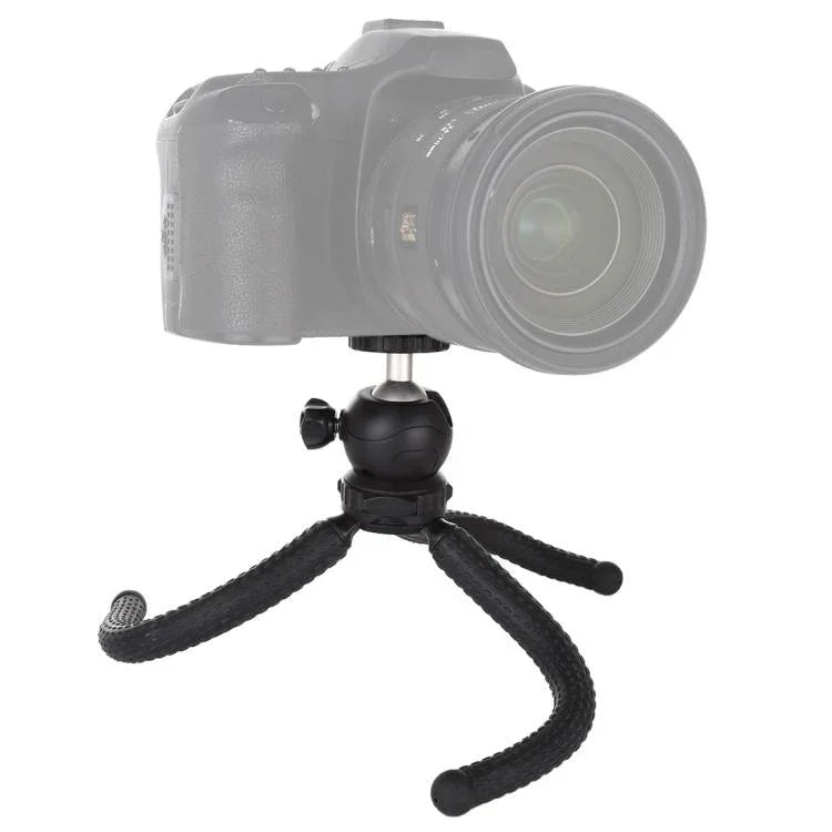 PULUZ Giá đỡ chân máy mini bạch tuộc linh hoạt có đầu bi cho máy ảnh SLR, GoPro, điện thoại, Kích thước: 25cmx4.5cm, Chân máy 25cm