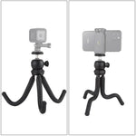 PULUZ Giá đỡ chân máy mini bạch tuộc linh hoạt có đầu bi cho máy ảnh SLR, GoPro, điện thoại, Kích thước: 25cmx4.5cm, Chân máy 25cm