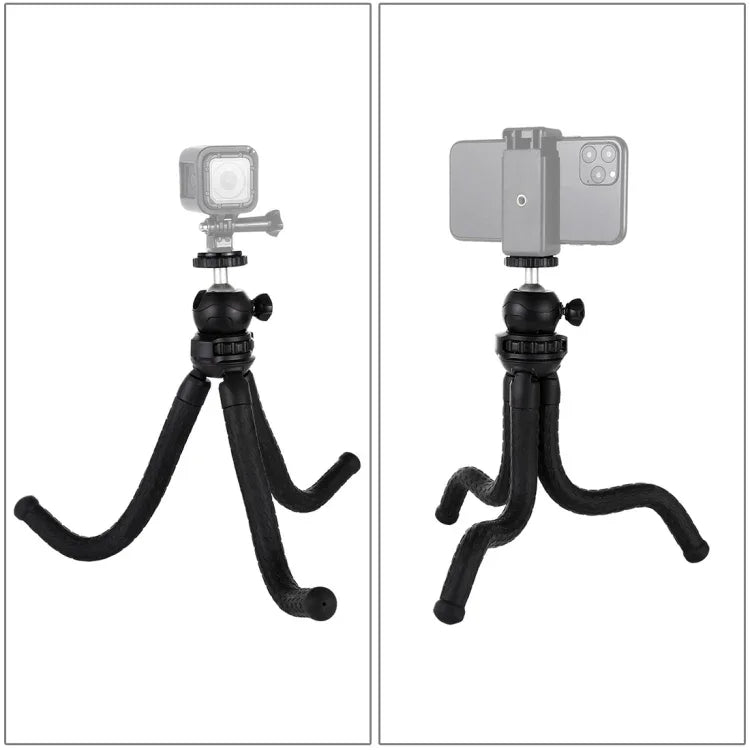 PULUZ Giá đỡ chân máy mini bạch tuộc linh hoạt có đầu bi cho máy ảnh SLR, GoPro, điện thoại, Kích thước: 30cmx5cm, Chân máy 30cm