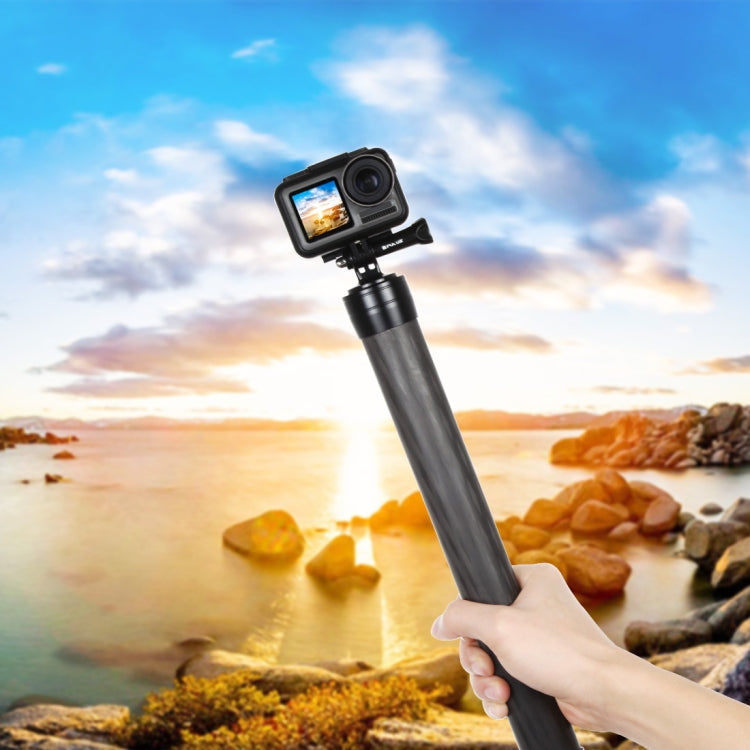 PULUZ Gậy monopod mở rộng bằng sợi carbon có thể kéo dài cho DJI / MOZA / Feiyu V2 / Zhiyun G5 / SPG Gimbal, Chiều dài: 35cm, 35cm